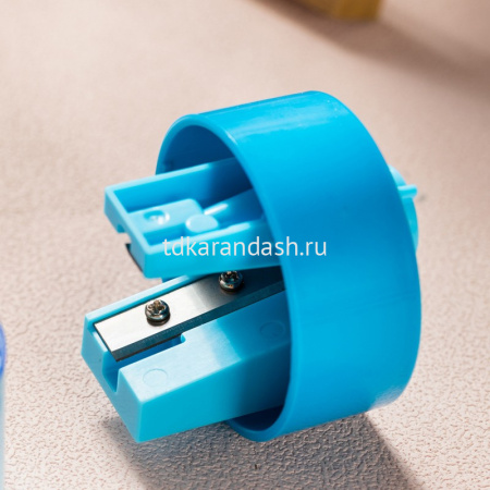 Точилка 2 отв. "Deli" с контейнером, пластик, цвет ассорти EH558 от магазина "Карандаш"