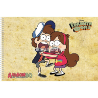 Альбом для рисования А4 30л "Гравити Фолз" на спирали, перфорация на отрыв, 5 дизайнов 068739 от магазина "Карандаш"