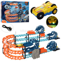 Автотрек 84 детали пластик 55х42х8см (трек, 2 машинки) 2082773/89915 от магазина "Карандаш"