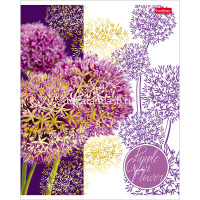 Тетрадь А5 48л линия "Painted Flowers" на скобе 3D лак матовая ламинация 5 дизайнов 058946 от магазина "Карандаш"