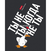 Тетрадь А5 48л клетка "Гусь умный" на скобе выборочный лак 5 дизайнов 48Т5вмВ1/078540 от магазина "Карандаш"