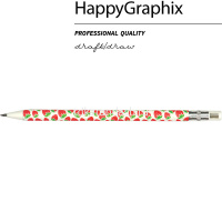 Карандаш цанговый механический "FunGraphix. Клубнички" 2мм с ластиком, точилкой 21-0041/04 от магазина "Карандаш"