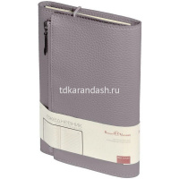 Ежедневник недатированный А5 "Dolce Vita" 192стр., темно-серый, карман на молнии, искусственная кожа от магазина "Карандаш"