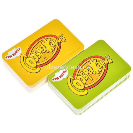 Игра настольная "Соображарий Три кота" 21х11см (52 карты букв, 60 карт заданий) 915934 от магазина "Карандаш"