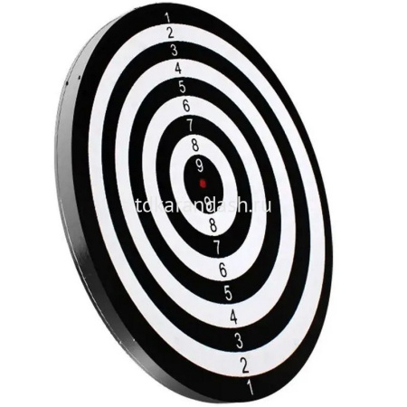 Дартс игольчатый d=29см, черный (6 дротиков) XJ2444 от магазина "Карандаш"