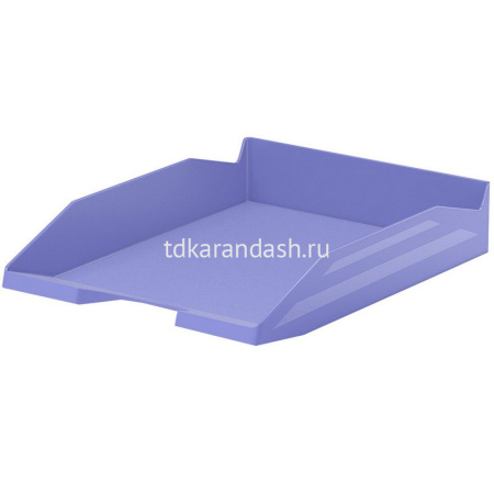 Лоток д/бумаг горизонтальный "Office Pastel" фиолетовый, пластик 55543
