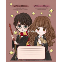 Тетрадь А5 12л клетка "Гарри Поттер" на скобе 5 дизайнов 12Т5В1/067382 от магазина "Карандаш"