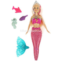 Русалка "София" 29см с двумя рыбками, пластик (световые эффекты) 66001M-PL1-S-BB от магазина "Карандаш"