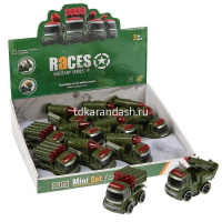 Машина военная 11см, пластик, 4 вида Y9612-19 от магазина "Карандаш"