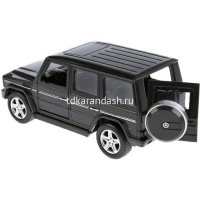 Машина "Mercedes-Benz G-Class" черная, инерционная, металл 12см (открывающиеся двери) G-СLASS-BK от магазина "Карандаш"