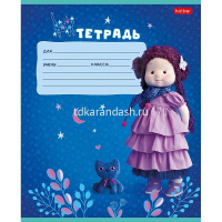 Тетрадь А5 12л клетка "Минималини" на скобе 5 дизайнов 080063 от магазина "Карандаш"