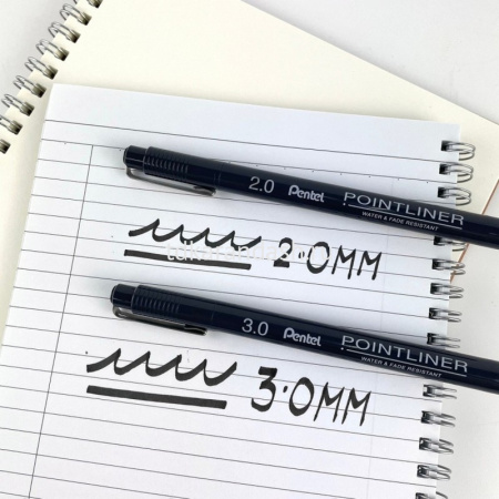 Ручка капиллярная "Pointliner Calligraphy" 3,0мм черная S20P-C30A от магазина "Карандаш"