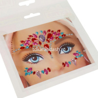 Наклейки Стразы для лица "Милая леди" 15х15см 115987-BAR-ML от магазина "Карандаш"