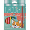 Фломастеры 12 цветов "Funcolor" с вентилируемым колпачком картон 32-0067