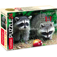 Пазлы 24 эл. "Лесные жители" 13х17,5см 4 вида 24ПЗ5/031890 от магазина "Карандаш"