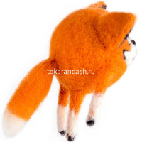 Набор для валяния "Игрушка. Лиса Лисолетта" (шерсть, игла, основа, выкройка, трафарет) WT-0134 от магазина "Карандаш"