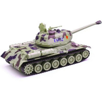 Танк на батарейках, пластик 26х13х10см, с фигуркой военного (свет, звук) LT304128 от магазина "Карандаш"