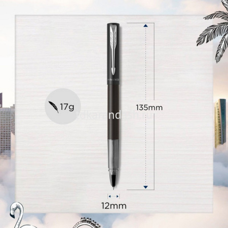 Ручка РЧ "Parker Vector XL Black CT" M черная в подарочной коробке CW2159774 от магазина "Карандаш"