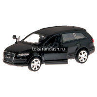 Машина "Audi Q7" черная, инерционная, металл 17,5см (свет, звук, откр.двери) JB1251250 от магазина "Карандаш"