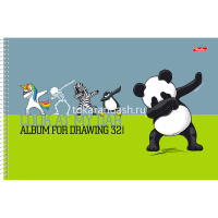 Альбом для рисования А4 32л "LOOK AT MY DAB" на спирали 5 дизайнов 32А4Всп/054748 от магазина "Карандаш"