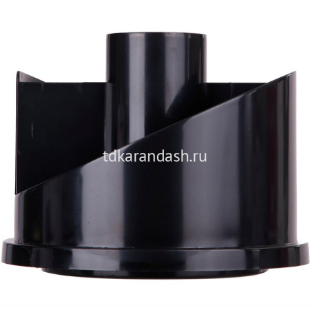 Набор настольный 15,3х15,3х14,5см 16 предметов, вращающийся, пластик, черный E38251A от магазина "Карандаш"