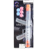 Воздушный пистолет 43х18см, в комплекте 8 мягких шаров, мишени 2005927/5322-2 от магазина "Карандаш"