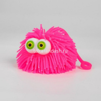 Мячик-волосатик "Глазастик" 6см пвх 4 цвета (свет) XF2337 от магазина "Карандаш"