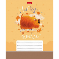Тетрадь А5 12л клетка "Счастливчики" на скобе, 5 дизайнов 12Т5В1/067954 от магазина "Карандаш"