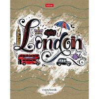 Тетрадь А5 48л клетка "CityСraft" на скобе крафт 5 дизайнов 48Т5В1/066343 от магазина "Карандаш"