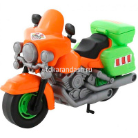 Мотоцикл "Харлей" гоночный, пластик 28х12х18см полицейский 8947 от магазина "Карандаш"