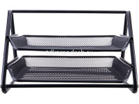 Набор из 2-х лотков горизонтальных сетчатых 35х27,4х18,5см металл черный Е9183 от магазина "Карандаш"