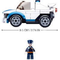 Конструктор "Полиция. Внедорожник" 90 деталей 19х11,5см пластик (1 фигурка) M38-B0824 от магазина "Карандаш"