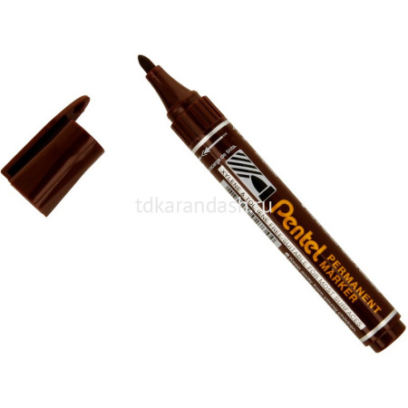 Маркер перманентный "Extra Large" коричневый, пулевидный наконечник, толщина линии 1-4мм N450EE-3 от магазина "Карандаш"