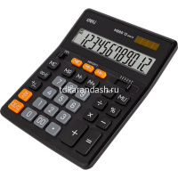 Калькулятор 12 разрядов 203х158х31мм черный EM888 от магазина "Карандаш"