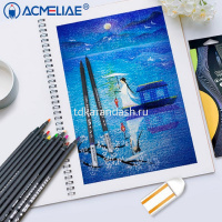 Карандаши 24 цвета "Blackwood Artmate" круглые дерево, картон 43587 от магазина "Карандаш"