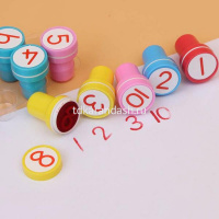 Набор штампов 10шт диаметр 2,5см "Цифры" DJ03-1153 от магазина "Карандаш"