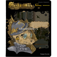 Тетрадь А5 48л клетка "Месhа-зой" на скобе матовая ламинация Soft Touch 5 дизайнов 7-48-1280 от магазина "Карандаш"