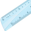 Линейка 20см, прозрачная, пластик, голубая EH10 от магазина "Карандаш"