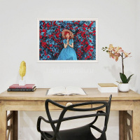 Пазлы 500 эл. "Premium. Legend Impression. Девушка в голубом" 48х33см с постером 071309 от магазина "Карандаш"