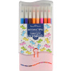 Фломастеры 24 цвета "HappyColor" в пластиковом пенале, 2 вида 32-0045