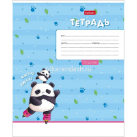 Тетрадь А5 18л клетка "Забавные панды" на скобе 5 дизайнов 18Т5В1/087266 от магазина "Карандаш"