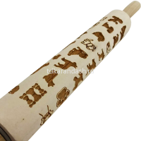 Скалка для лепки с узором 43х24х5см "Ассорти" дерево Y8844-19 от магазина "Карандаш"