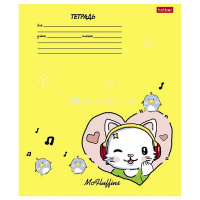 Тетрадь А5 24л клетка "Мак Флаффинс" на скобе 5 дизайнов 24Т5В1/091482 от магазина "Карандаш"