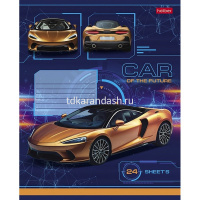 Тетрадь А5 24л линия "Car Design" на скобе 5 дизайнов 24Т5В2/067736 от магазина "Карандаш"