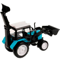Трактор "МТ3 Беларус" синяя, инерционный, металл 11см (открывающиеся двери) BELARUS-11-BU от магазина "Карандаш"