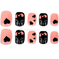Накладные ногти "Black pink. Cool Star" 10шт в картонной коробке 115615-BP-TTG от магазина "Карандаш"