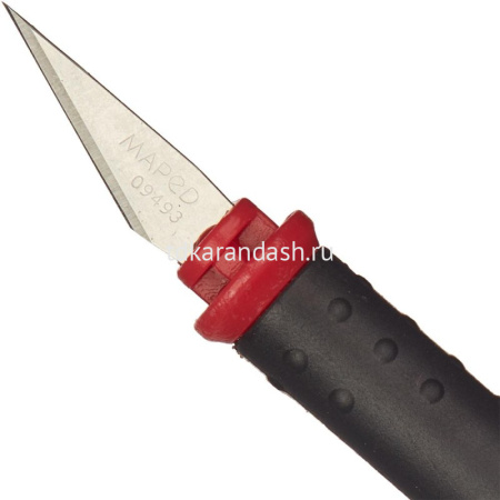 Нож для макетирования "Easy cut" 3 сменных лезвия, черный корпус 009400 от магазина "Карандаш"