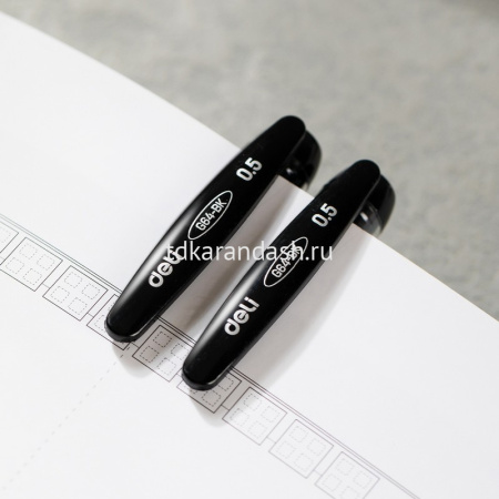 Ручка гелевая "Arris" 0,5мм черная, круглый черный матовый корпус Soft Touch EG64-BK от магазина "Карандаш"