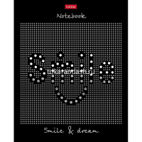 Тетрадь А5 48л клетка "В моём стиле" на скобе 3D фольга матовая ламинация 5 дизайнов 080166 от магазина "Карандаш"