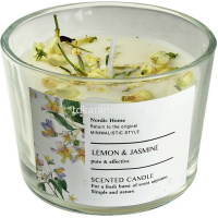 Свеча в подсвечнике ароматизированная 9х6см, 2 вида Y10538-24 от магазина "Карандаш"